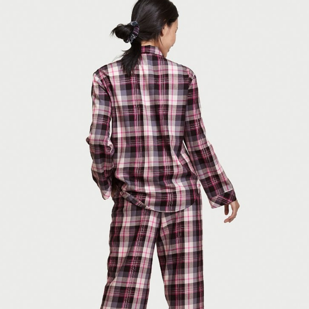 👀50% OFF👀 💕NWT‼️ Victoria's Secret brand Plaid Flannel Long PJ Set - Picture 6 of 10